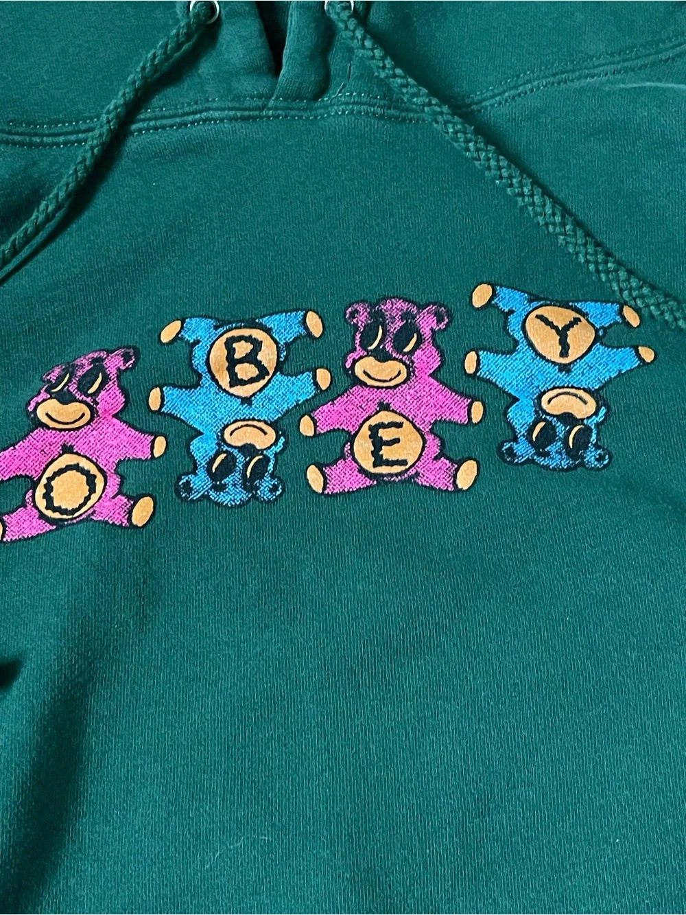 Obey Dark Green Circus Bears Pullover Hoodie‎